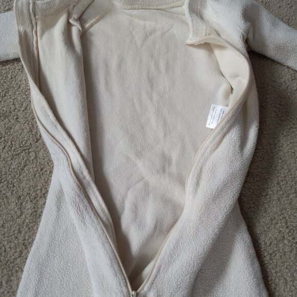 Organic cotton sherpa sleeper for toddlers, size 4T-5T. Made in USA! - Picture 8 of 12